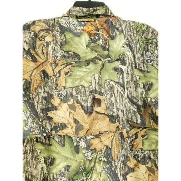 Mossy Oak Obsession Men's Size Medium Vented Short Sleeve Camouflage Shirt - Picture 3 of 7